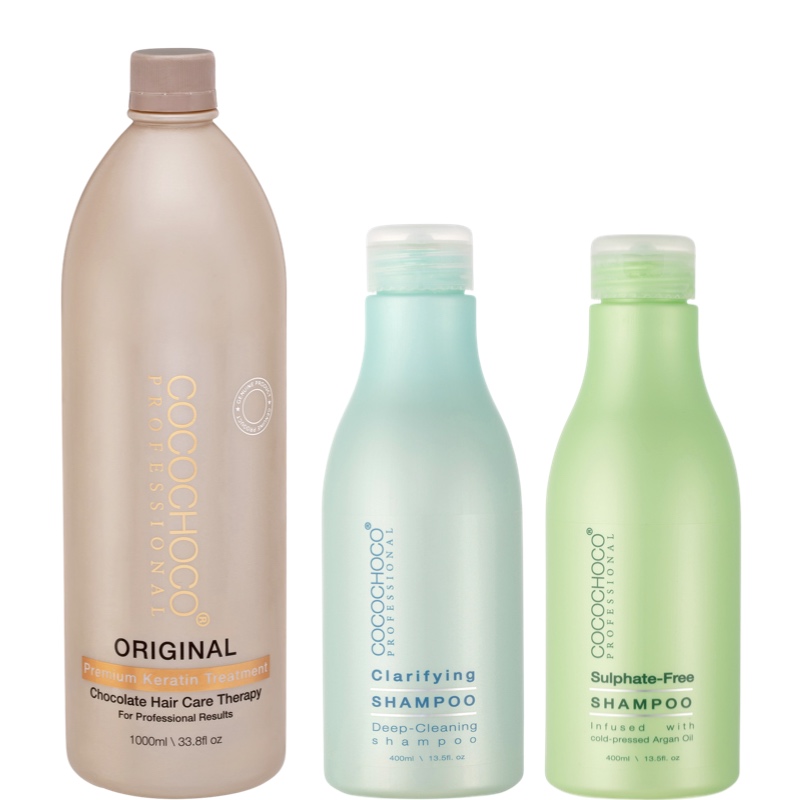 Brazílsky keratín Original 1000 ml + čistiaci a bezsulfátový šampón | COCOCHOCO®